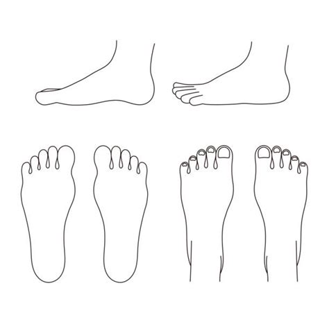 Bare Feet Icon Stock Vectors Istock