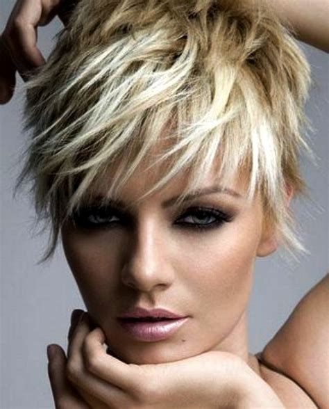 Short Spiky Haircuts And Hairstyles For Women Very Short Asymmetrical With Bangs