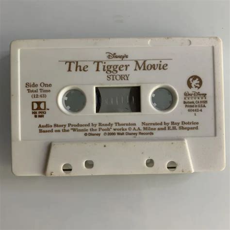 The Tigger Movie Songs Disney Cassette Tape Only 1158 Picclick