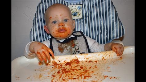 Funny Babies Eating Spaghetti Compilation Youtube