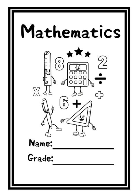 Coloring Book Grade And Maths Printable First Impress