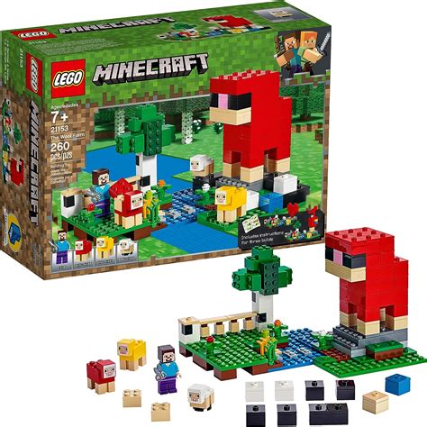 Lego Minecraft The Wool Farm 21153 Building Kit 260 Pieces