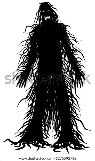 Scary Hairy Monster Vector Stock Vector Royalty Free 1275592762
