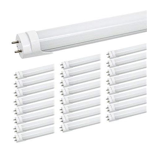 T8 4ft G13 Led Bulbs24w 5000k Daylight White Frosted Cover Dual Row