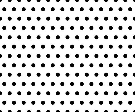 Black And White Polka Dot Pattern Background Vector Vector Art