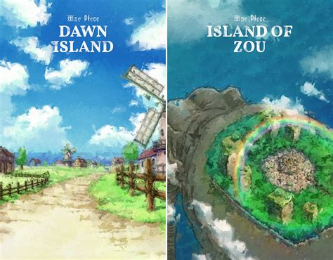 Locations And Islands Art Poster One Piece Anime Etsy
