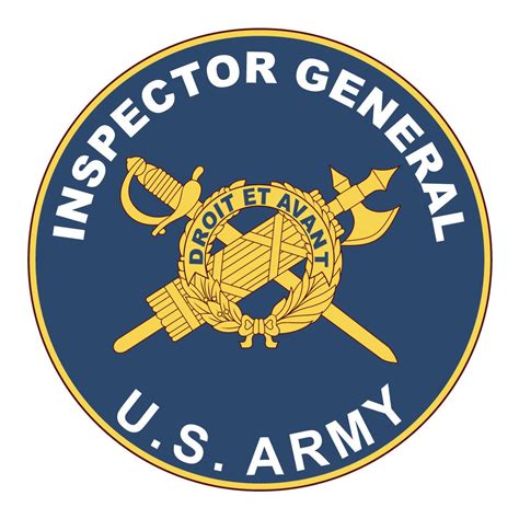 Inspector General Badge Army Army Military