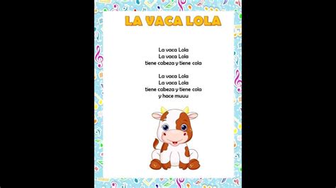 Cantamos La Vaca Lola Youtube