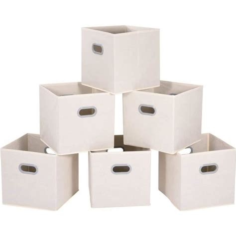 cubes de rangement en tissu lot de 6 boîtes tiroirs en tissu cube de rangement pliable