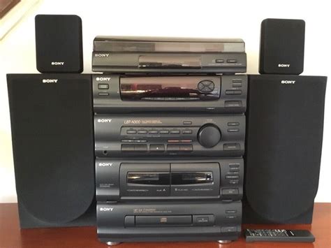 Sony Surround Sound Stereo With Cd Turntable Radio And Dual Cassette