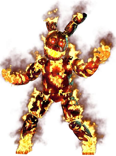 An Animated Fire Man With Flames Coming Out Of His Body