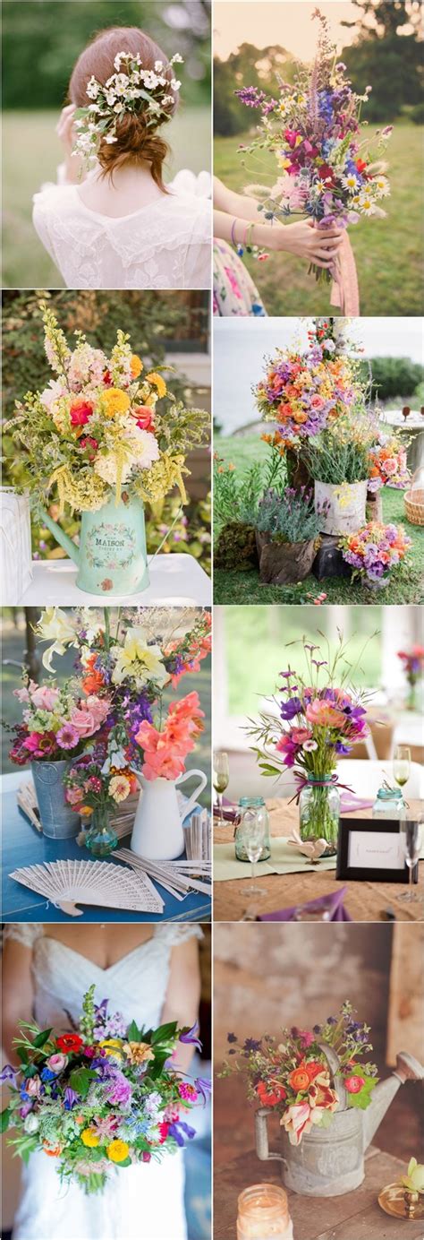 50 Wildflowers Wedding Ideas For Rustic Boho Weddings Page 2 Of 2