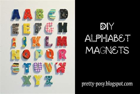 Diy Magnetic Letters Alphabet Diy Wall Letters Alphabet Magnets