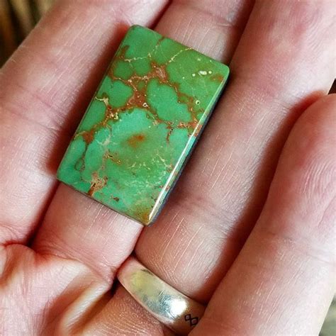 Here Is A Beautiful Royston Turquoise Rectangle This Is Truly A