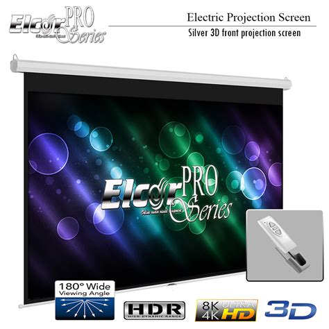 Pro Series Electric Motorized Projector Screen 120 Inches Diagonal In