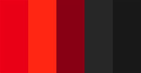 Trendy Red And Black Color Scheme Black