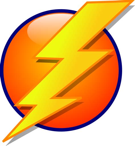 Lightning Orb Energy Icon Vector Clipart Image Free Stock Photo