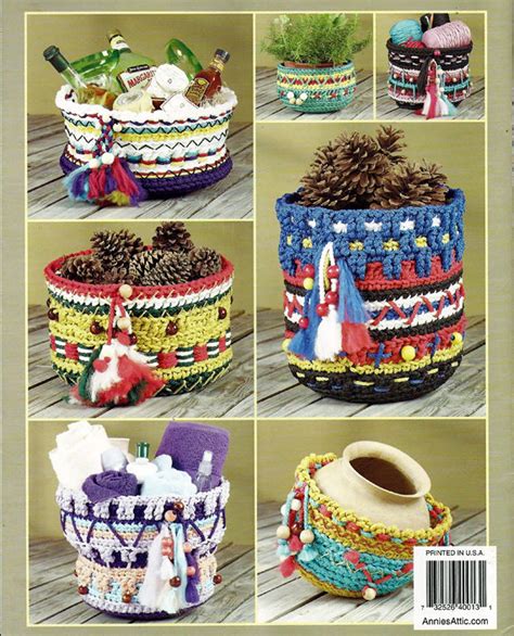 Native American Baskets Crochet Pattern Book Annies Attic