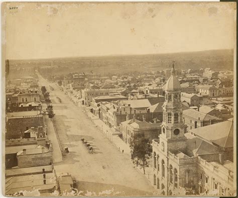 Panorama Of Adelaide 1870 State Library Of South Australia