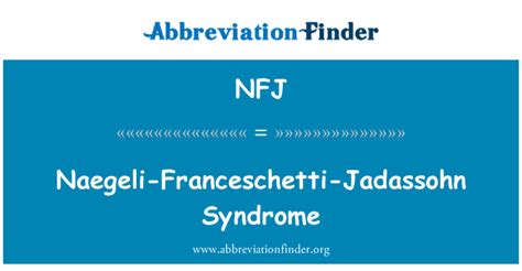 Tlish m.m., sycheva n.l., shavilova m.e., psavok f.a. NFJ definizzjoni: Sindromu ta ' Naegeli-Franceschetti ...