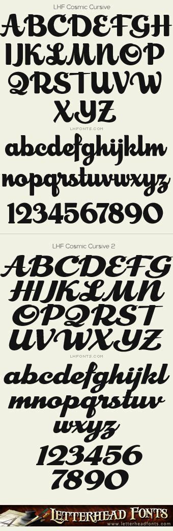 Smoking tequila is a striking smoke font which has a glyph count of 190 and has a versatile looking font style for flexible use in a range of different graphic designs. Letterhead Fonts / LHF Cosmic Cursive font set / Retro ...