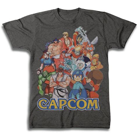 Capcom Group Charcoal T Shirt Medium For Collectibles Gamestop