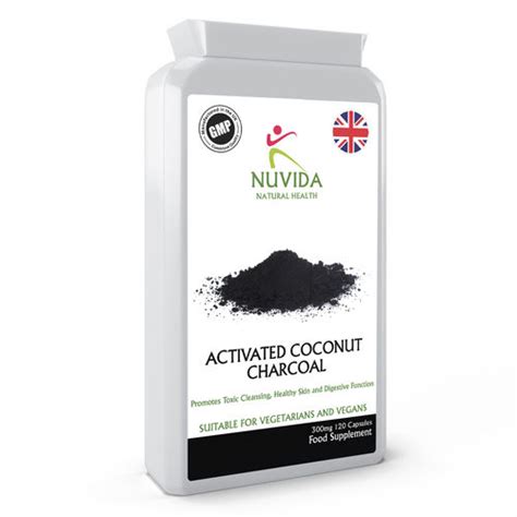 Activated Coconut Charcoal Mg Capsules Nuvida Natural Health Vitamin And Food