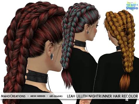 The Sims Resource Leahlillith`s Nightrunner Hair Recolored By