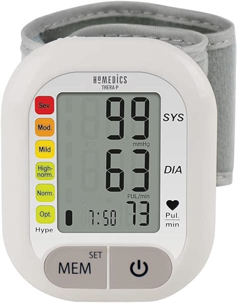 Homedics Therap Automatic Wrist Blood Pressure Monitor Quick Compact