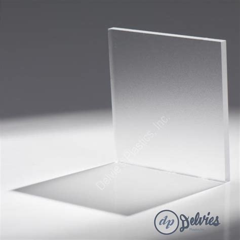 Clear Frostednon Glare Acrylic Sheet Delvies Plastics Inc