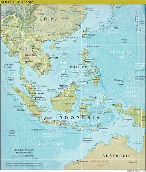 Rara theme | powered by: South East Asia Regional/GeoPhysical Wall Map