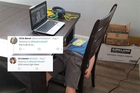 Viral Photo Of Kid Falling Asleep During Zoom Class Is Our Collective
