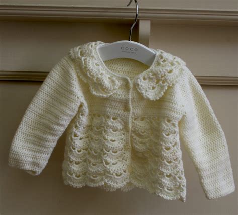 Crocheted Lacy Baby Cardigan A Little Slice Of Life