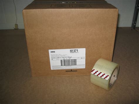 3m 371 Scotch 3″ Clear Packing Tape 3″ X 110 Yds 24 Rolls Per Case