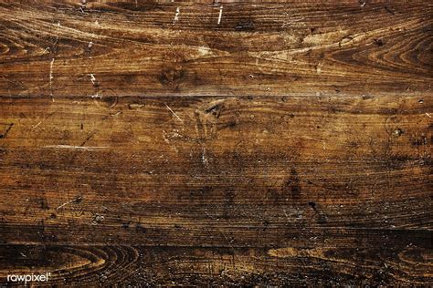 Grunge Dark Brown Wooden Plank Textured Background Vector Free Image