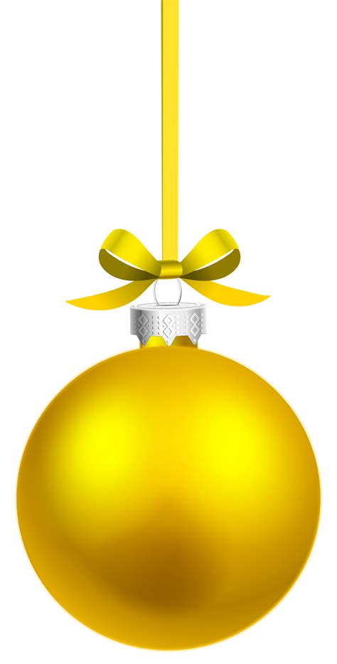 Yellow Christmas Ornaments Vector Png, Christmas Ornaments Pictures PNG Download #46356 ...