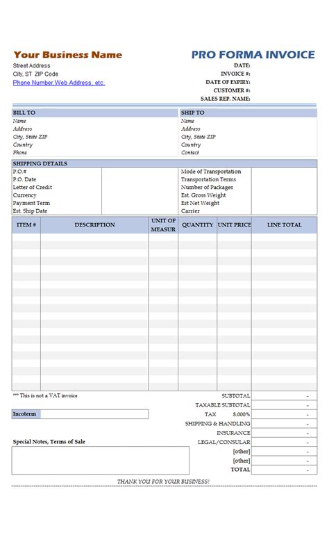 Preventive maintenance schedule template excel constantly monitor asset performance when the preventive maintenance schedule template excel is set in to practice. Proforma Invoice Sample No Commercial Value
