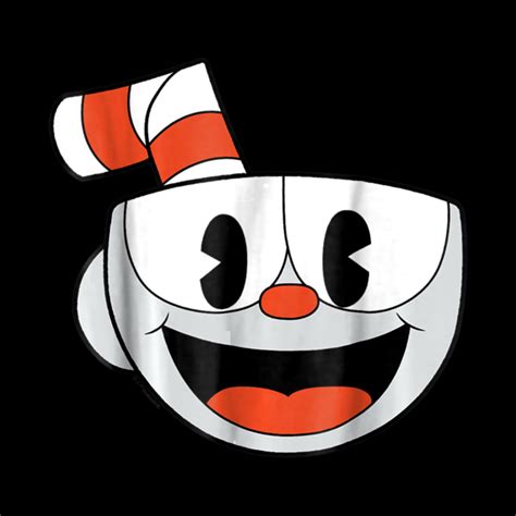 Cuphead Big Smiling Face Video Game Graphic Cuphead Mask Teepublic
