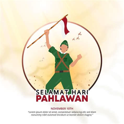 Selamat Hari Pahlawan Nasional Oder Happy Indonesia Heroes Day