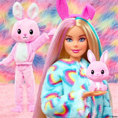 Barbie Cutie Reveal Doll With Bunny Plush Costume 10 Surprises