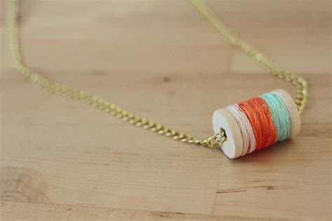 Spool Necklace · How To Make A Recycled Necklace · Jewelry On Cut Out