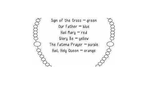 rosary worksheets