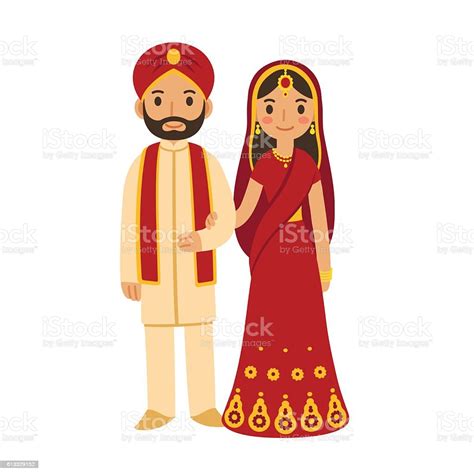 Indian Wedding Couple Stock Illustration Download Image Now Istock