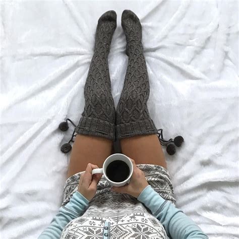 Women’s Cozy Pajamas Sleep Socks Knee High Socks Nightgown Sleep Dress Cozy Mornings