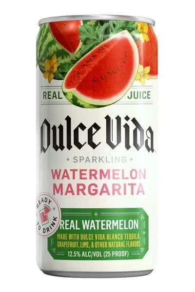 Dulce Vida Tequila Sparkling Watermelon Margarita Ready To Drink Cans