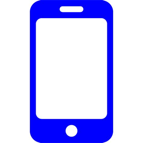 Blue Phone 42 Icon Free Blue Phone Icons