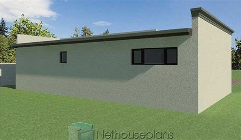 2 Room House Plans South Africa | Flat Roof Design