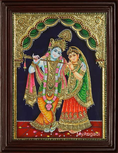 Radha Krishna Tanjore Painting At Rs 8500piece Peelamedu
