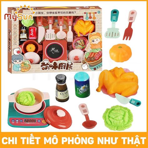 Bộ đồ Chơi Nấu ăn Nhà Bếp Mini Bằng Nhựa Giá Rẻ Cho Bé Gái Chơi đồ Hàng