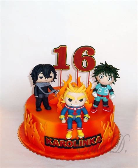 My Hero Academia Anime Cake Cute Birthday Cakes My Hero Academia